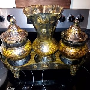 This unique hidden storage piece of Decor  is perfect!